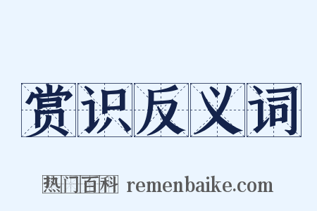 赏识反义词是什么意思的图片